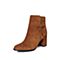 STACCATO/思加图冬季专柜同款棕色羊绒皮女皮靴9SA26DD7
