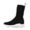 STACCATO/思加图冬季专柜同款黑色编织帮面休闲女短靴9H809DS7