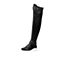 STACCATO/思加图冬季专柜同款黑色布面长筒女皮靴9H816DC7