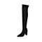 STACCATO/思加图冬季专柜同款黑色毛绒布及膝女长靴9J407DC7