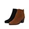 STACCATO/思加图冬季专柜同款黑色牛反绒皮女皮靴P1101DD7