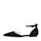 STACCATO/思加图2018年春季专柜同款黑色羊绒皮女皮凉鞋9L705AK8