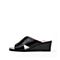 STACCATO/思加图2018年夏季专柜同款黑色油皮牛皮革女皮凉鞋9O402BT8