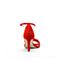 思加图2018年夏季专柜同款红色羊绒皮革一字带女皮凉鞋9O909BL8