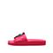 思加图2018年夏季专柜同款浅红色绵羊皮革平安虎装饰女凉拖鞋9P502BT8