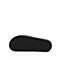 思加图2018年夏季专柜同款黑色绵羊皮革平安虎装饰女凉拖鞋9P502BT8