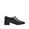 STACCATO/思加图2018年春季专柜同款黑色牛皮简约及踝靴N4201AD8