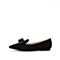 STACCATO/思加图2018年春季专柜同款黑色羊绒皮浅口女皮鞋9UG56AM8