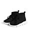 STACCATO/思加图2018年春季专柜同款黑色编织帮面童鞋亲子鞋QZ004AM8