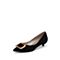 思加图春季新款时尚简约低跟尖头舒适女浅口单鞋Y3536AQ9