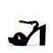 思加图夏季新款一字式超高跟粗跟防水台女纯凉鞋9LO21BL9