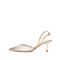 思加图2020夏季新款仙女鞋尖头水钻一字扣细高跟后空凉鞋9NW07AH0