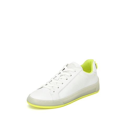 思加图2020春季新款系带小白鞋单鞋牛皮革女满帮鞋9AY35AM0