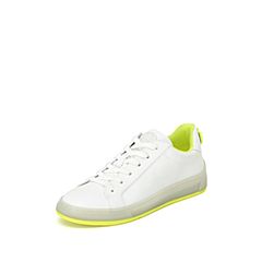 思加图2020春季新款系带小白鞋单鞋牛皮革女满帮鞋9AY35AM0