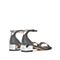 思加图2020夏季新款亮线布通勤一字带低跟粗跟女皮凉鞋9US51BL0