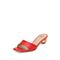 思加图2020夏季新款透明跟方头拖鞋一字拖女皮凉拖鞋低跟9R907BT0