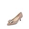 思加图2020春季新款金属扣装饰浅口羊绒皮革女单鞋A1912AQ0