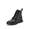 思加图2020冬季新款厚底系带马丁靴牛皮革女皮靴短靴子9W301DD0
