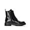 思加图2020冬季新款厚底系带短靴英伦侧拉链马丁靴女靴9VL10DD0