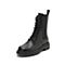 思加图2020冬季新款系带拉链帅气马丁靴英伦女中靴9YJ02DZ0
