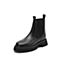 思加图2020冬季新款厚底切尔西靴女烟筒靴短靴女皮靴子D2801DD0