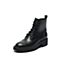 思加图2020冬季新款帅气短靴马丁靴英伦风系带厚底女皮靴D2069DD0