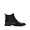 思加图2020冬季新款圆头切尔西靴英伦风短靴女皮靴子D2597DD0