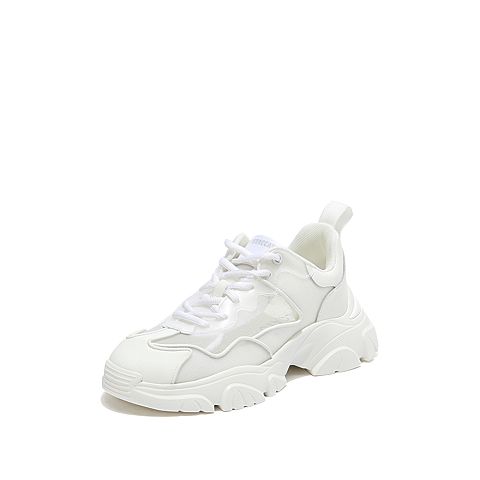 思加图喵喵怪2021春季新款老爹鞋女ins潮休闲运动小白鞋EAT03AM1