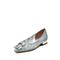 思加图2021春季新款优雅蕾丝水钻尖头平底鞋女婚鞋单鞋9W958AQ1