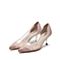 思加图2021春季新款仙女风婚鞋水钻尖头高跟鞋细跟女鞋子9NW37AQ1