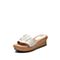 思加图2021夏季新款休闲坡跟鞋厚底可外穿女拖鞋时尚凉拖EYB61BT1