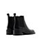 思加图2021冬季新款时尚简约切尔西靴圆头粗跟短靴女皮靴EC306DD1
