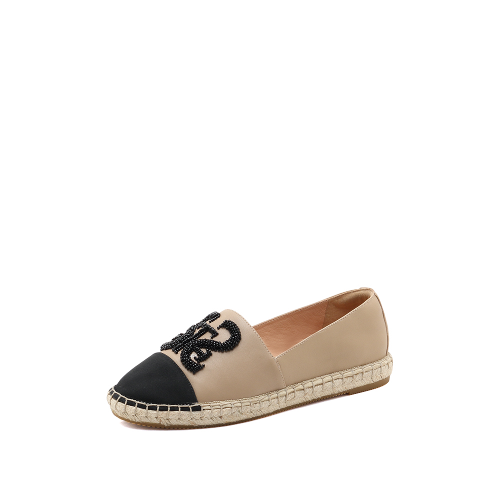 思加图2021秋季新款渔夫鞋圆头厚底一脚蹬懒人鞋女休闲鞋9ua96ca1