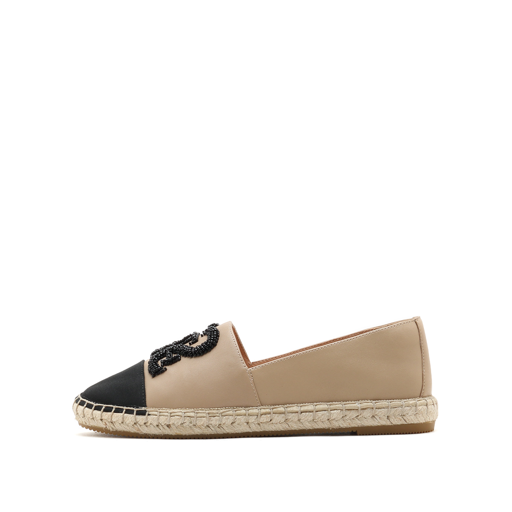 思加图2021秋季新款渔夫鞋圆头厚底一脚蹬懒人鞋女休闲鞋9ua96ca1