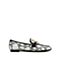 思加图2022春季新款个性拼色平跟乐福鞋一脚蹬单鞋女皮鞋ED802AA2