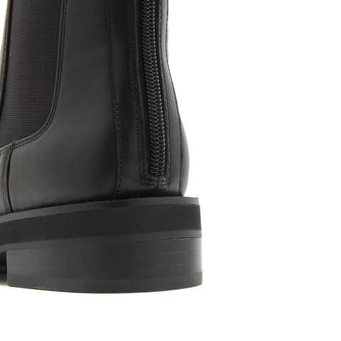 思加图2022冬季新款切尔西靴短靴粗跟时装靴女皮靴EFF06DD2