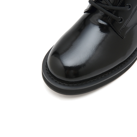思加图2022冬季新款时尚马丁靴中筒靴女皮靴EFF14DZ2