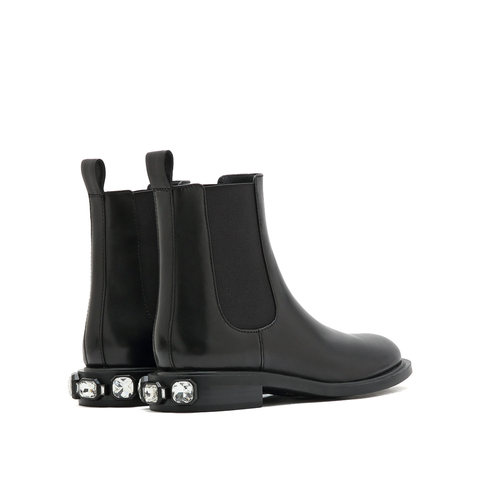 思加图2022冬季新款时尚切尔西靴短靴女皮靴EFD01DD2
