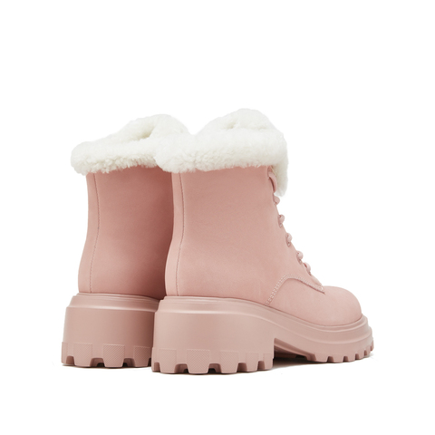 思加图2022冬季新款厚底保暖毛里雪地靴时装短靴女皮靴M8901DD2