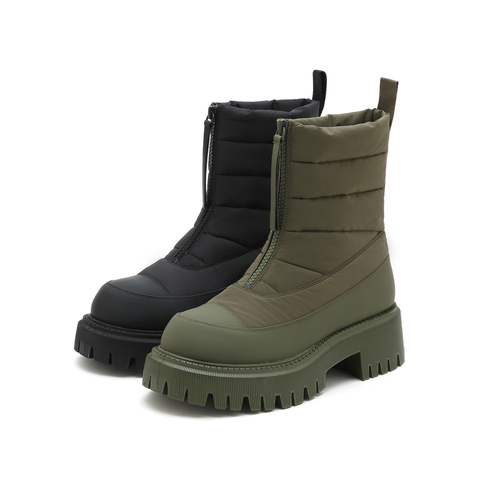 思加图2022冬季新款保暖雪地靴中筒靴女靴J5802DZ2