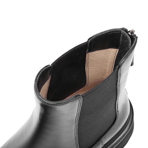 思加图2023冬季新款英伦风切尔西靴烟筒靴短靴厚底女靴子S5978DD3