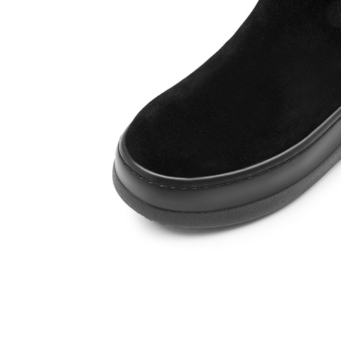 思加图2023冬季新款时尚袜靴弹力靴瘦瘦靴厚底中筒靴女靴子S9930DZ3
