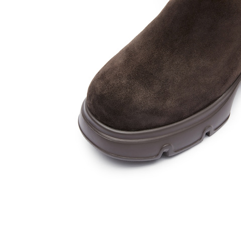 思加图2023冬季新款美拉德雪地靴保暖厚底短靴时装靴女皮靴S6351DD3