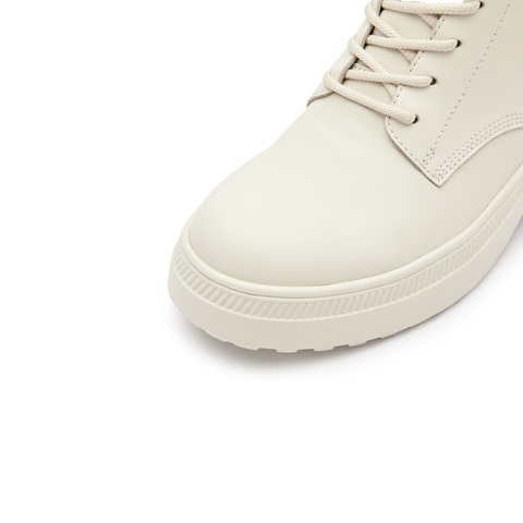 思加图2023冬季新款奶油鞋英伦风马丁靴短靴厚底增高时装靴女靴ERV02DD3