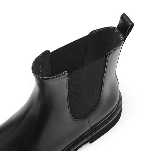 思加图2023冬季新款Yesterday擦色切尔西靴短靴粗跟女皮靴ERC01DD3