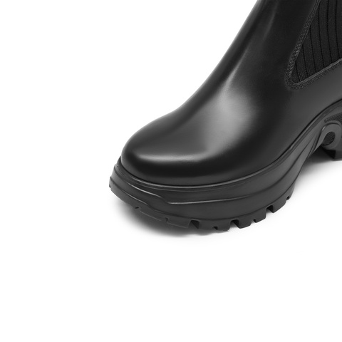 思加图2023冬季新款海豚音擦色切尔西靴中靴瘦瘦靴高级感女靴EFU23DZ3