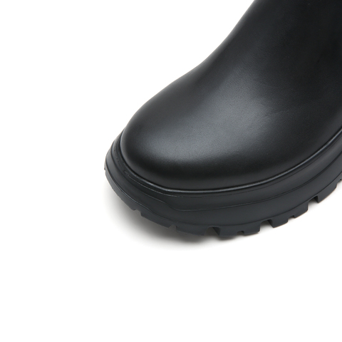 思加图2023冬季新款奶油鞋休闲厚底切尔西靴时装靴女中靴EFU03DZ3