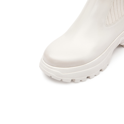 思加图2023冬季新款海豚音擦色切尔西靴中靴瘦瘦靴高级感女靴EFU23DZ3