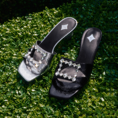 思加图2024夏季新款方头一字拖凉拖鞋粗跟外穿拖鞋女凉鞋EBI36BT4