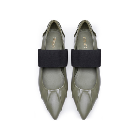 思加图2024秋季新款可颂鞋优雅气质玛丽珍鞋浅口鞋平底鞋女单鞋9A951CQ4